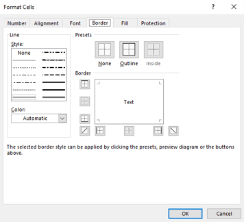 excel format border