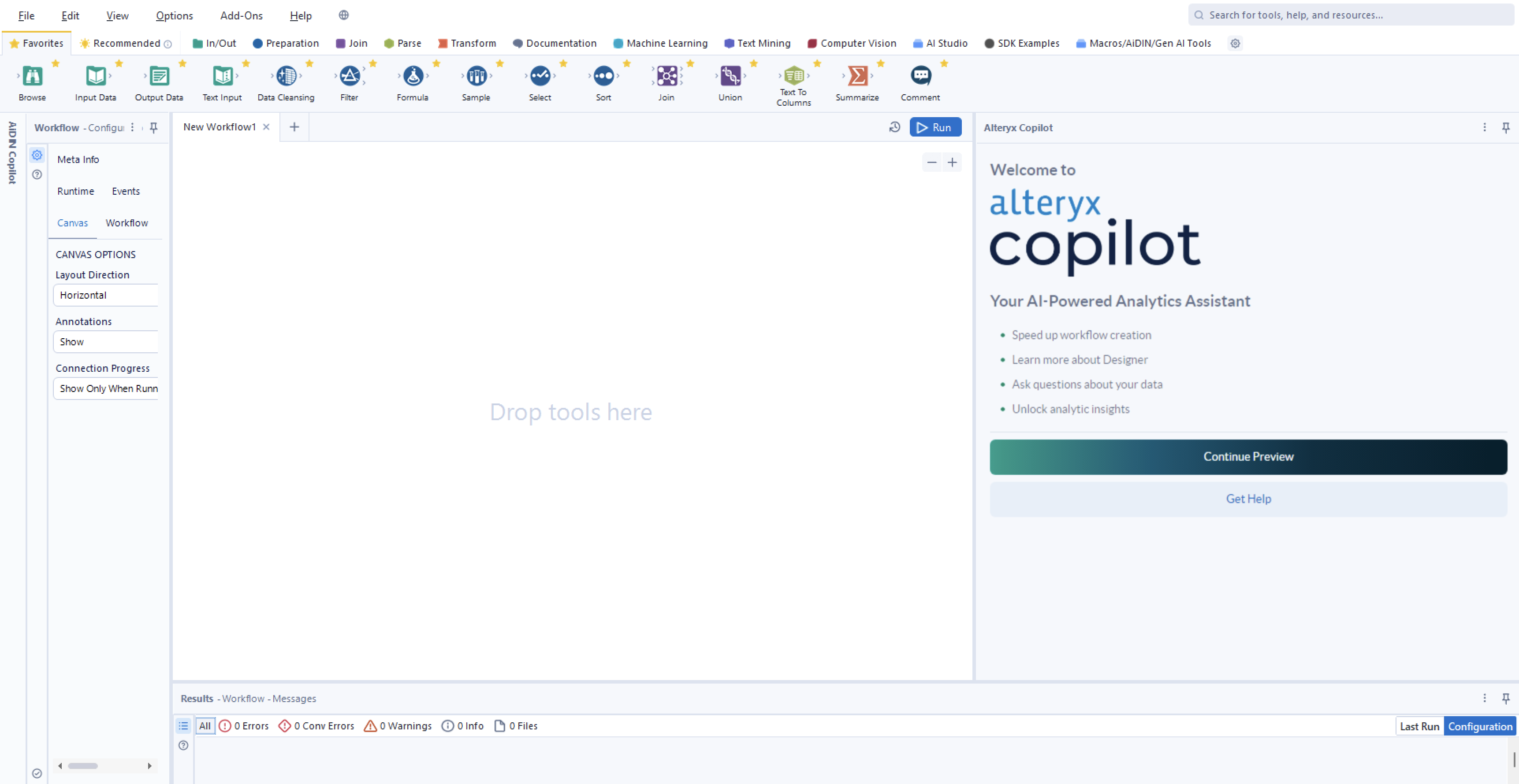 Welcome Screen Copilot