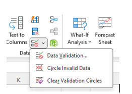 Excel Data Validation