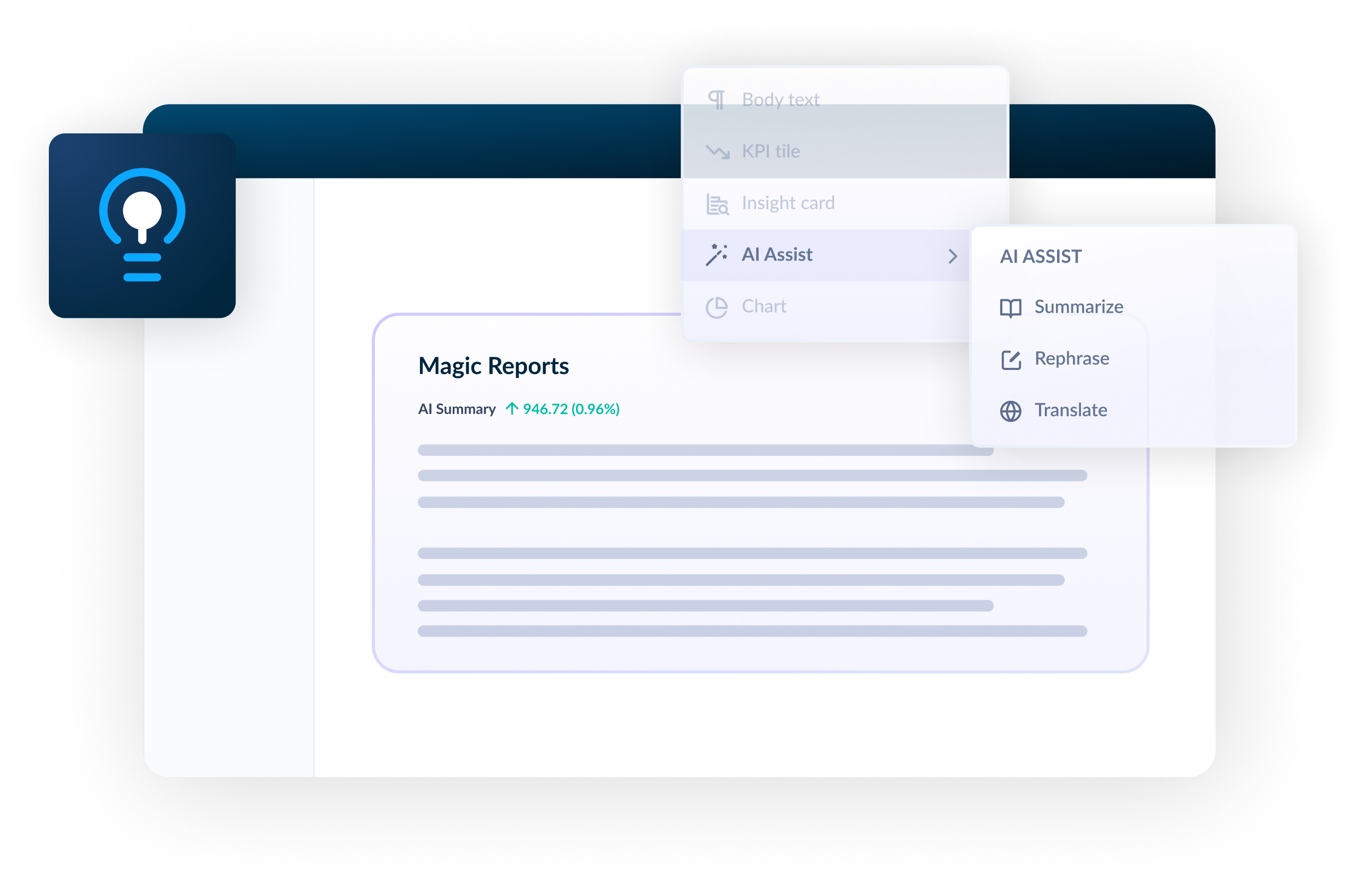 AI-Infused Automated Reporting